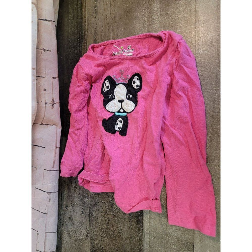 Youth‎ pink jumping beans dog princess long sleeve 3T shirt